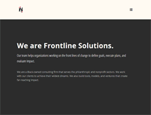 Tablet Screenshot of frontlinesol.com